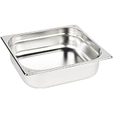 Paslanmaz &Ccedil;elik Gastronom/gastronorm K&uuml;vet Gn 2/3-100 (35,4 X 32,5 X 10 CM)