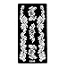 6 Sheets Wrist Body Art Henna Tattoo Stencil Flower Pattern Bracelet Design Women Makeup Party Gift