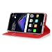 Produktbild LG K10 2017 Hülle, IVSO Hohe Qualität Advanced Shock Absorption Technology Case Folio Tasche Cover für LG Mobile K10 (2017) Smartphone (Für LG Mobile K10 (2017), Rot)