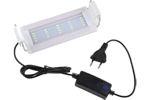 Cosiki Luz Acuario, Luz Subacuática para Acuario, Acuario con Clip Mini luz LED Lámpara para Acuarios Plantados Lámpara LED para Pecera 20-30 cm