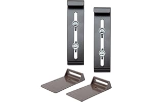 ‎PLASTIA Plastia FixPot der unsichtbare Blumenkastenhalter für jedes Fenster mit Fensterbank- Blumenkasten Halterung 2 er Set mit Adapter Schokolade - Befestigung ohne Bohren