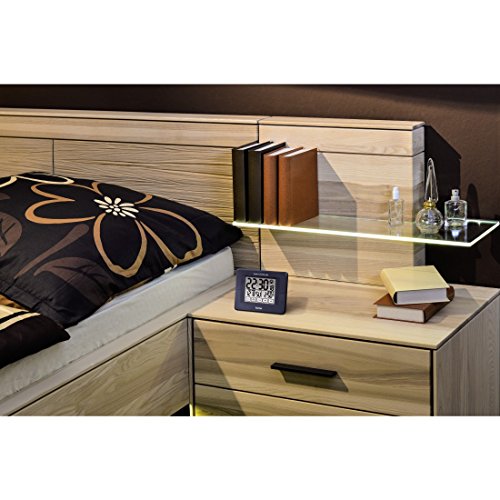 Hama Funkwecker „RC800“, mit LED-Hintergrundbeleuchtung, Speed-Alarm, zwei Weckzeiten schwarz - 3