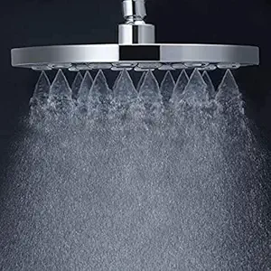 MARCOWARE High Density Mist Jet ABS Shower Head 9 Inches Without Arm, Chrome, Polished Finish