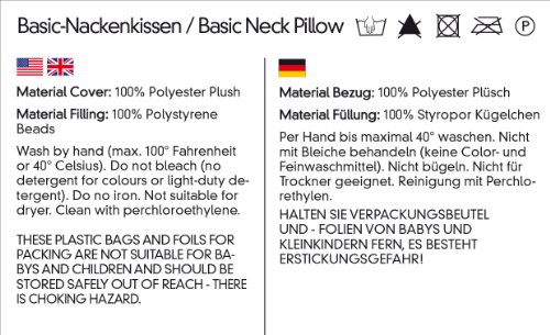 daydream Reise-Nackenkissen (mit Mikroperlen), blau - 8
