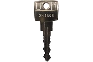DOM Schlüssel - Ersatzschlüssel2H 0501 bis 2H 1000 - für Spindschlösser, Universalschlösser, Möbelschlösser, etc. von DOM (Schließungen 2H0501 bis 2H1000) - Schließung 2H0581