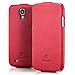 Produktbild zanasta Tasche Samsung Galaxy S4 Hülle Flip Case Schutzhülle Handytasche mit Klappverschluss Rot