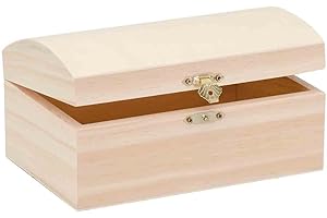 Glorex 6 1682 401 - Caja barroca de Madera de Pino tamaño Aprox. 18 x 12 x 9 cm FSC Mix para Pintar Pegar o Decorar con un Hierro de marcar