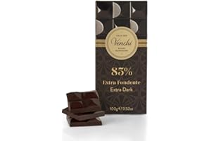 Venchi - Tablette de chocolat noir 85% 100 g - Chocolat noir Amérique centrale et du Sud - Sans gluten