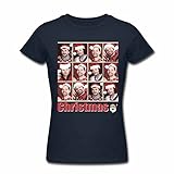Supernatural Characters Christmas Theme Women's T shirt L
