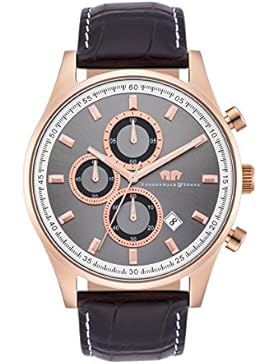 Rhodenwald & Söhne Uhr mit japanischem Quarzuhrwerk schwarz 43 mm