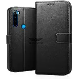 SHINESTAR PU Leather Flip Wallet Case with TPU Shockproof Cover for Xiaomi Redmi Note 8 (Classy Black, Xiaomi Redmi Note 8)