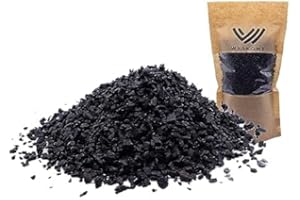 WYSKONT Aquarium Kies Schwarz - Aquarium-Sandkies 10 kg – 3-5 mm – Aquarium Kies - Aquarium Deko – Aquarium Bodengrund - Quarzsand - Aquarium Dekoration