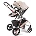HWF Buggys Baby-Spaziergänger kann sitzen Legen Sie unten Zwei-Wege-Falte Vier Runden Hochlandschaft Baby Kinder Spaziergänger Prams ( Farbe : C )
