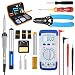 Produktbild LIUMY 15-in-1-Lötkolben-Kit, einstellbares 60-W-Schweißeisen/digitales Multimeter/ 5-teilige Lötspitzen/elektrischer Stift/Doppelschraubendreher/Lötstation/Abisolierzange/Wärmeschrumpfschlauch
