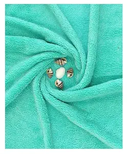 U & U UNIQUE UTILITIES Coral Microfiber Bath Towel for Men & Women, 70 X 140 cm, 350 GSM (Green)