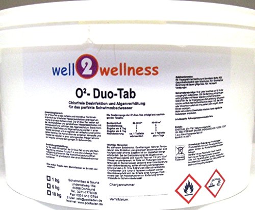 Aktivsauerstoff Tabletten 2in1 / O²-DUO-Tabs 200g – chlorfreie Kombitabs 3,0 kg - 2