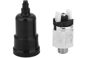 EUJGOOV Normalerweise Geschlossener Pneumatischer Einstellbarer Druckschalter QPM11-NC G1/4in AC220V 48VAC/DC