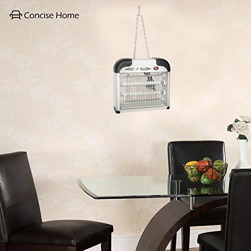 Concise Home 12W UV INSEKTENVERNICHTER, SCHNELL, EINFACH, CHEMIEFREI, Schädlingsbekämpfung, Mückenabwehr, Insektenabwehr u. Insektenlampe in einem, GEGEN alle fliegenden INSEKTEN … - 6