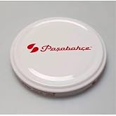 Paşabah&ccedil;e Konserve Kavanoz Kapağı, Metal, Beyaz, Silikonlu, 100 Adet