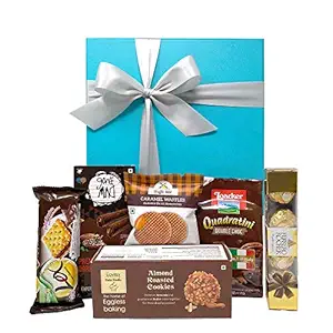 The Gift Tree Cookies, Crackers, Wafers, Waffles Gift Hamper |Gift for Birthday, Anniversary,Diwali, Valentine, Christmas, Men, Women, Husband , Wife| Size 10X 4 inch