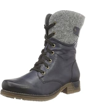 Rieker 79604 Damen Halbschaft Schnürstiefel