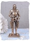 Sammlerstück Skulptur, Figur, Büste, Statue, Statuette einer Ritterfigur, Chevalier aus dem Mittelalter mit Ritterrüstung - Palazzo Exklusive