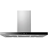 Corber&oacute; Island Extractor Hood 90 cm | RODAS9100 | Flow Rate 979 m3/h | 65db | 296W | 6 Speeds | Touch | 3 Aluminium Filters +