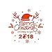 Produktbild Yearnly 2018 Frohes Neues Jahr Frohe Weihnachten Wandaufkleber Home Schaufenster Decals Dekor Cartoons wandaufkleber Frohes Neues Jahr