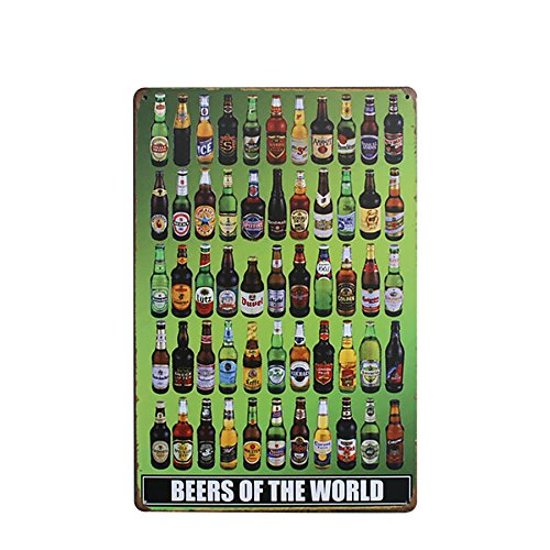 Vintage Metall Blechschild Plaque Wandkunst Plakat Blatt Café Bar Pub Bier - 03