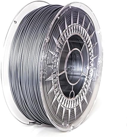 NuNus PLA Filament 1,75mm 1KG Spool for 3D Printer,3D Pen, MakerBot RepRap MakerGear Ultimaker ... (silver)