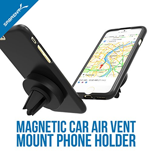 Sabrent Auto-Halterungen - Magnetische Universal-KFZ Smartphone Halterung fÃ¼r LÃ¼ftungsgitter (Air Vent) geeignet fÃ¼r ihre Handy: iPhone, Samsung, LG, Nexus, HTC, Motorola, Sony, oder GPS-GerÃ¤te, sowie andere Smartphones GerÃ¤te (CM-MGHB)