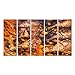 Produktbild islandburner Bild Bilder auf Leinwand Chicken Wings auf Grill Wandbild Leinwandbild Poster DMU