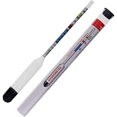 Triple Scale Hydrometer for Measuring Density in Home Brewing | Essential Hydrometer for Brewing Beer, Wine and Cider Designe