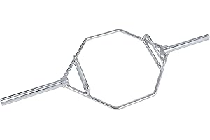 Toorx - Bilanciere olimpionico esagonale con doppia impugnatura (Shrug Bar) carico max. 300 Kg.