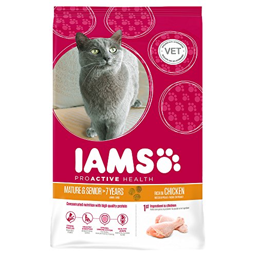 Preisvergleich Produktbild Iams Mature & Senior Katze mit Huhn 4x300g