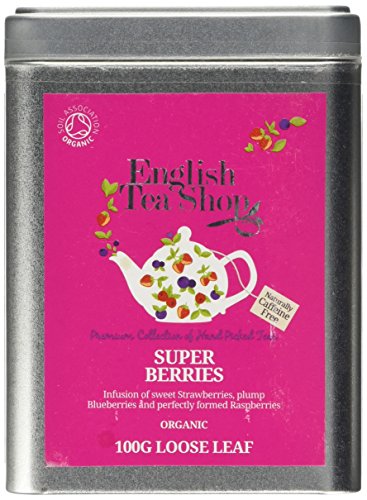 English Tea Shop Organic Super Berries - 100g Loose leaf tea in a Tin