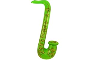 PARTYRAMA Inflatable Saxophone - 75cm Length. Comes in Assorted Colours