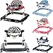 Lauflernhilfe Racer mit Spielcenter (5 Melodien) Gehfrei Gehhilfe Baby Walker in 5 verschiedenen Farben (Schwarz / Rot)