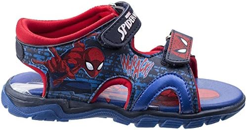 Leomil Boys &amp; Girls Spiderman Adjustable Lightweight Sporty Sandals