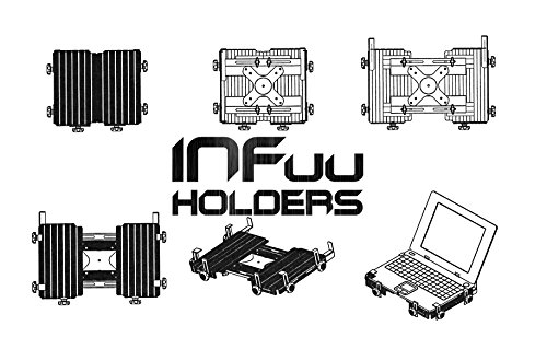 Infuu Holders 014 Notebook Befestigung Laptopplatte 380×220 verstellbar 1/4 Gewinde Tray mount Tablett - 2