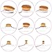 Dolovemk | 10Pcs/Set Makeup Oval Brushes Set Eyebrow/Foundation/Blusher Brush for Liquid/Powder (Rosegold)