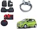 Auto Pearl Premium Quality Car Accessories Combo of Car Floor Foot Mats 4D Black. & Premium Make Red Black Car Pet Seat Cover. & Full Steel Towing Tow Cable 2000kgs 6mm Heavy Duty 4Mtr. For Chevrolet Beat Type-2 RS.2356.00