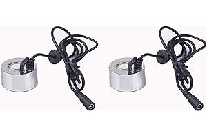 BODYA 2 Pz 24 V Nebbia Nebbia Mini Ad Ultrasuoni Mist Maker Fogger Umidificatore per Acqua Fontana Stagno Atomizzatore Argento