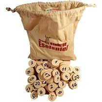 Prescher Eselspiel – Weihnachtsedition Mit 81 Holz-Spielsteinen Für 2–6 Personen, Familienspiel & Partyspiel