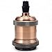 Produktbild GreenSun LED Lighting Edison E27 Alu Lampenfassung Rot Antique Brass Deckenfassung Fassung Socket Lampenfuss Retro Vintage Halter für Hängeleuchte Deckenleuchte Adapter Beleuchtung Sockel