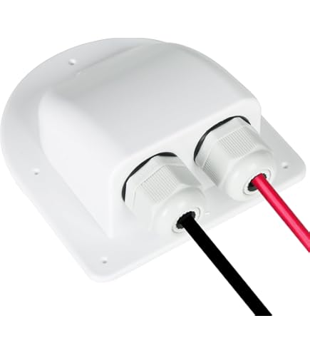 Kit Passacavo Impermeabile Per Tetto - Per Pannelli Solari Su Camper, Barca E Yacht, 4 Pezzi ABS - Foto 4