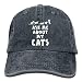 Produktbild Paint0 Ask Me About My Cats Cotton Adjustable Jeans Cap Leisure Hats for Man and Woman