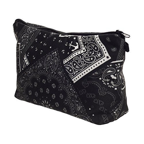 Bandana Paisley Muster Kosmetiktasche Federmappe Mäppchen Tüte Beutel Zipper Kulturbeutel Make Up Bag Reißverschluss Full Print All Over Kosmetiktüte - 2