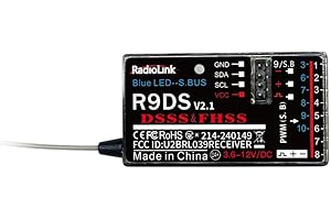 Radiolink R9DS 10 Canali 2.4GHz Ricevitore RC SBUS/PWM Controllo a Lungo Raggio per Trasmettitore AT9/AT9S/AT9S PRO AT10II/AT10