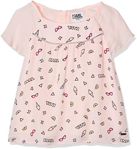 Karl Lagerfeld Kid Girl's Z15084 Shirt, Rose (Unique), 10 Years